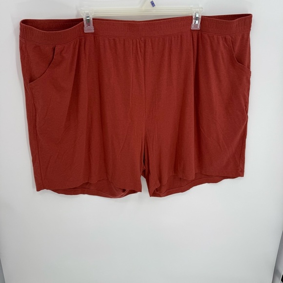 Universal Standard Pima Cotton Shorts Copper Brown Size 2XL (30-32) Pull On - Picture 6 of 6